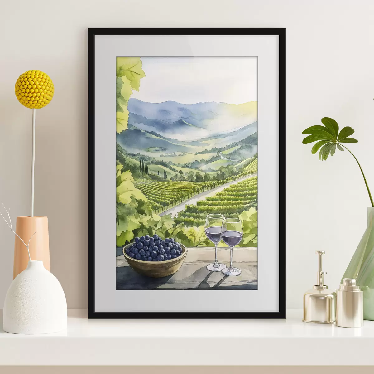 Poster Wein und Freiheit f42444
