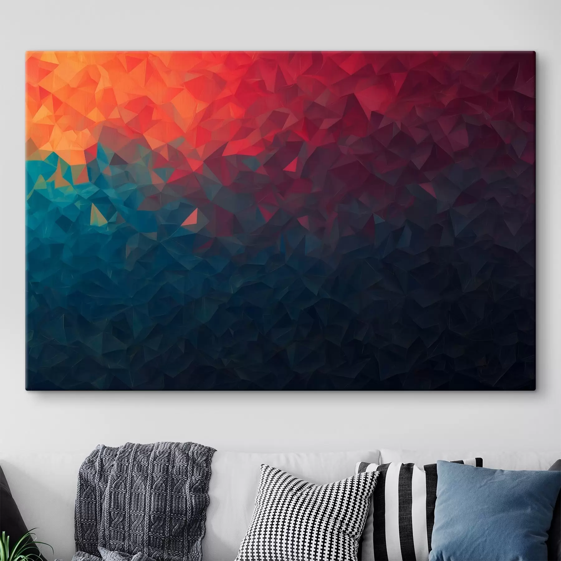 Fototapete Übergang von Orange zu Blau s42513