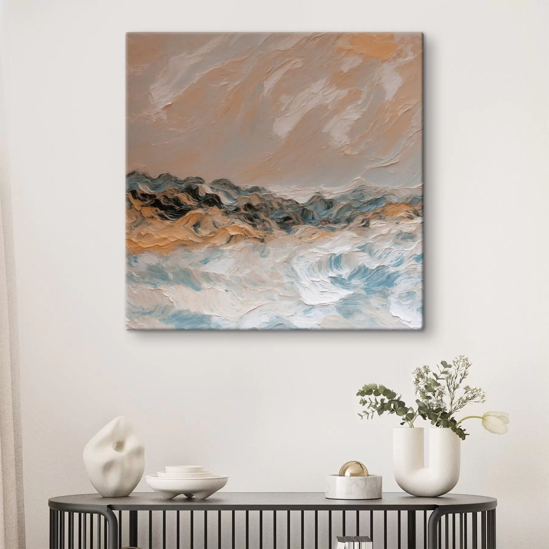 Fototapete Abstraktes Meer im Stil der Ölmalerei s42529