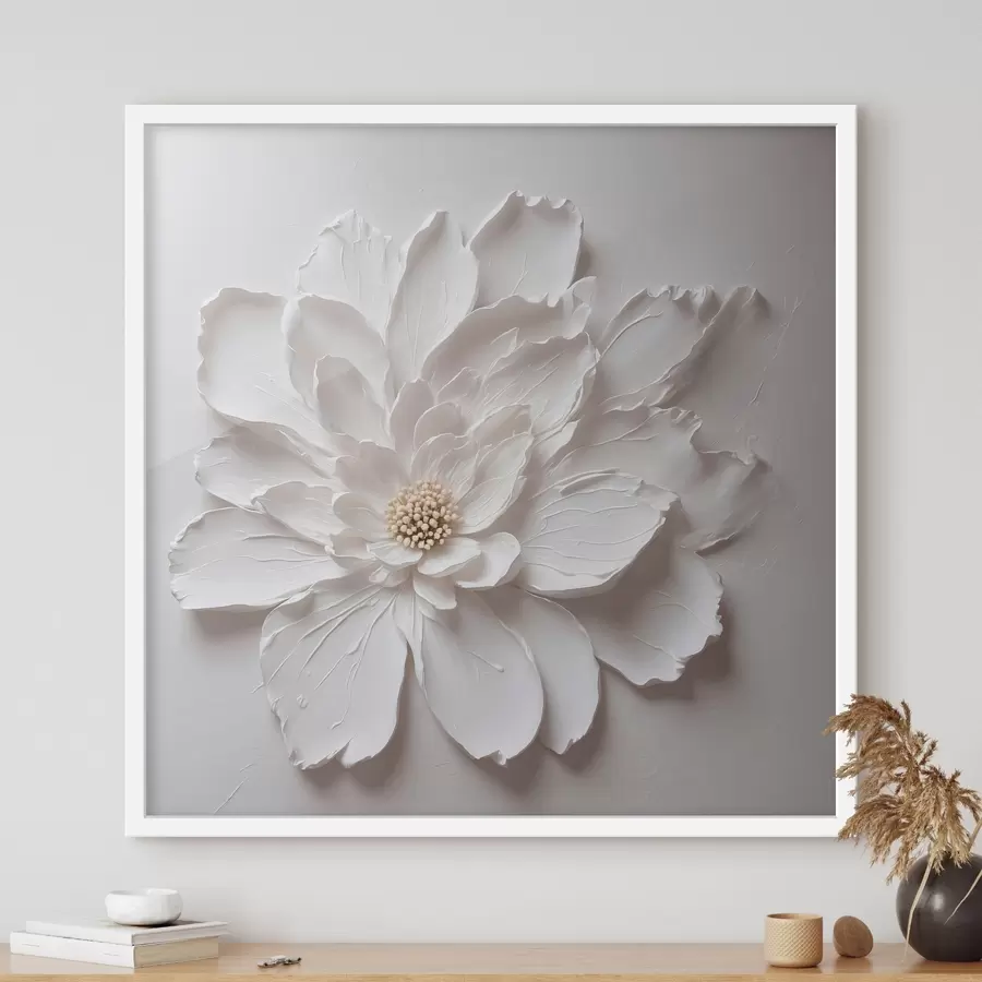 Fototapete Eine elfenbeinhelle Blüte f42517