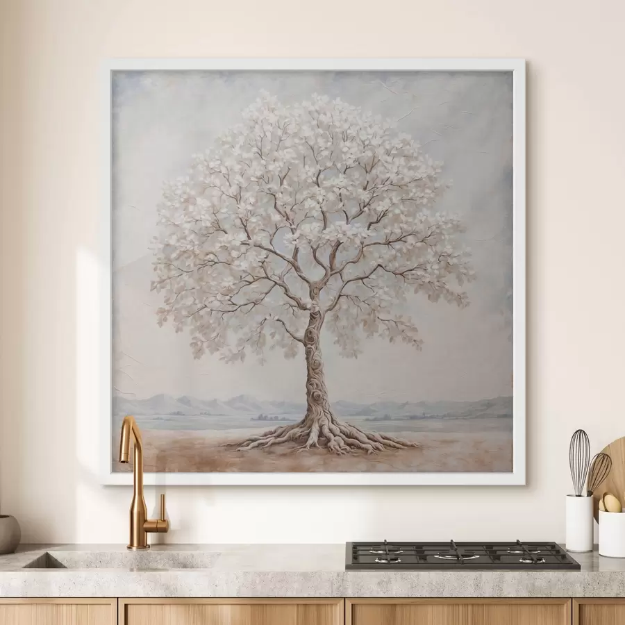 Fototapete Baum im Cartnia-Stil mit Acrylfarben f42548