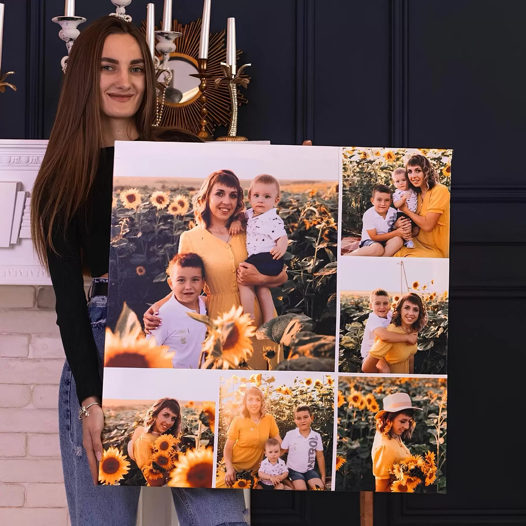 Fototapete Erstelle eine Leinwand Collage aus deinem Foto s42679