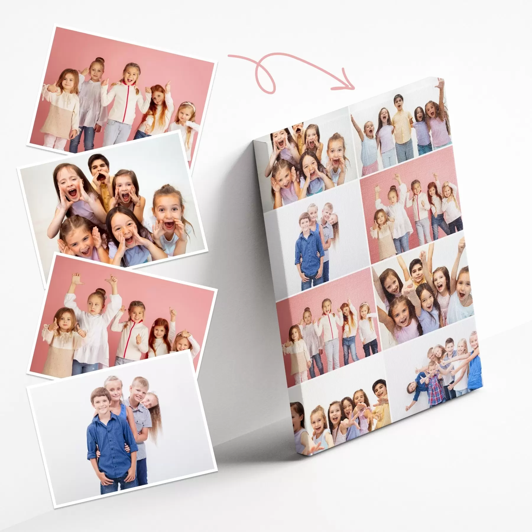 Fototapete Collage auf Leinwand als Geschenk kaufen s42692