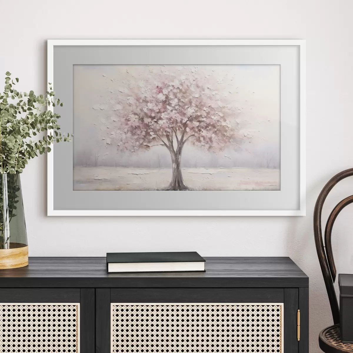 Poster Rosa Holz f42629