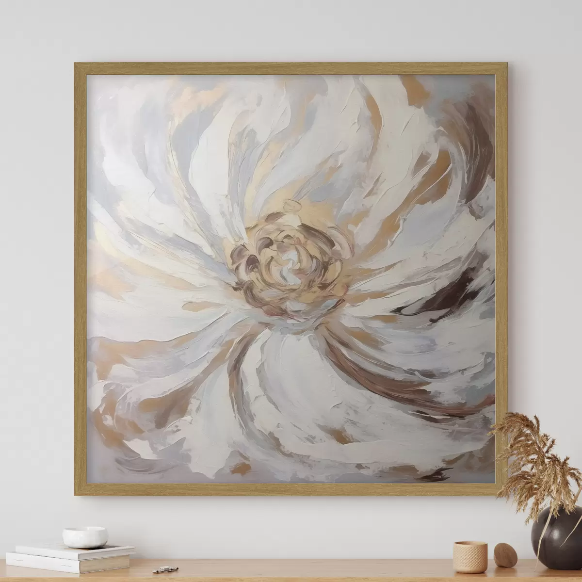 Poster Große weiße Blume Trend f42636