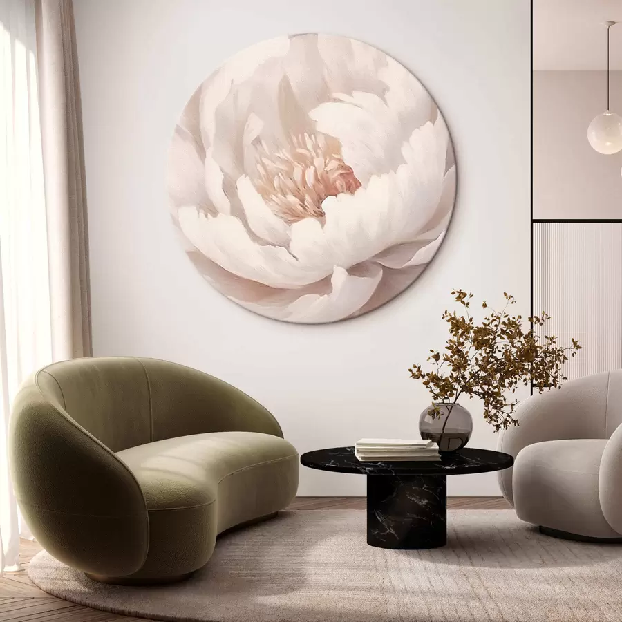 Fototapete Große weiße Pfingstrose r42637