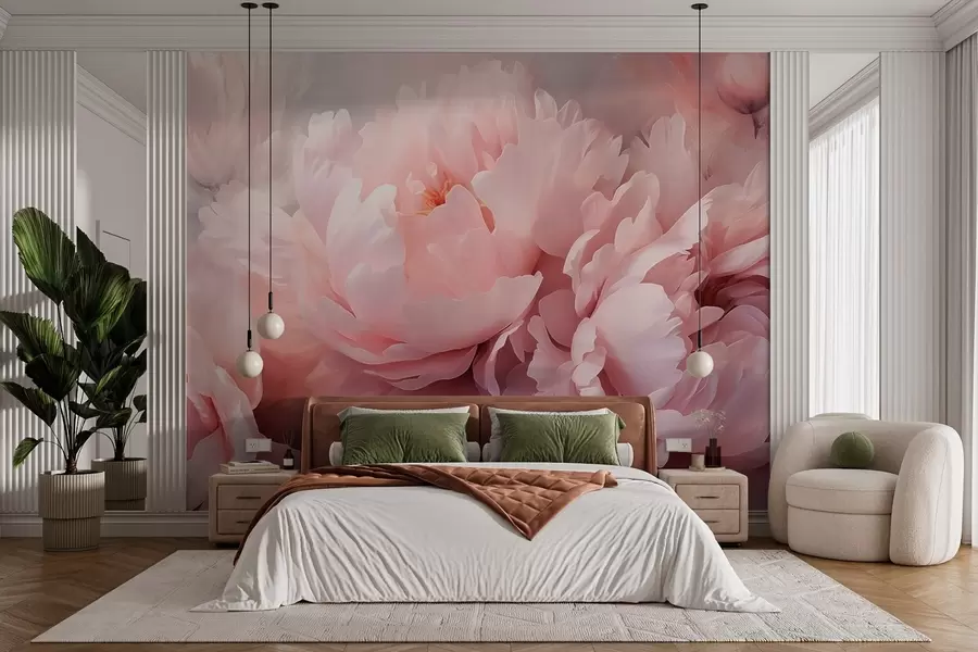 Fototapete Rosa Pfingstrosen w02898