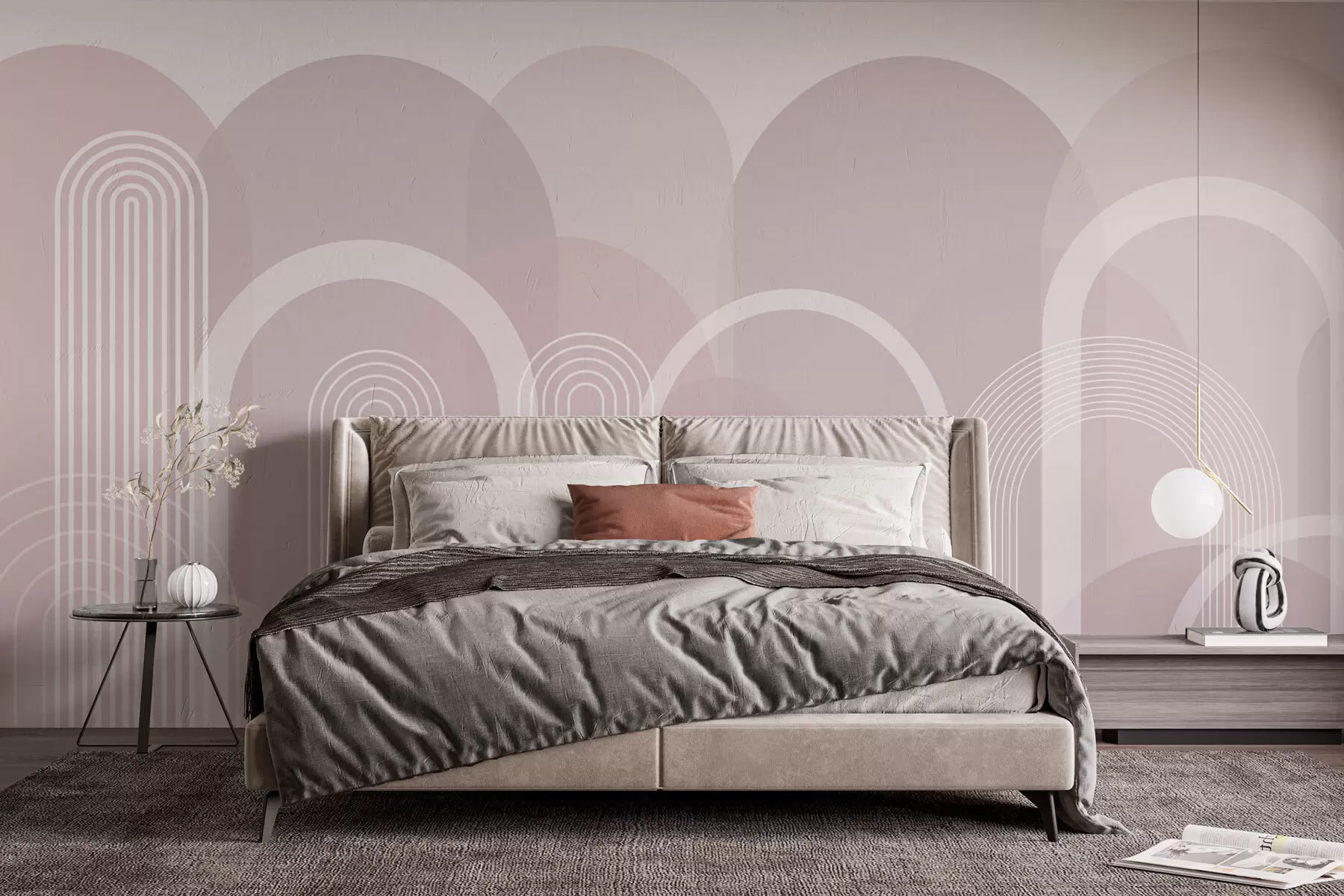 Fototapete Geometrische Bögen Boho w02935