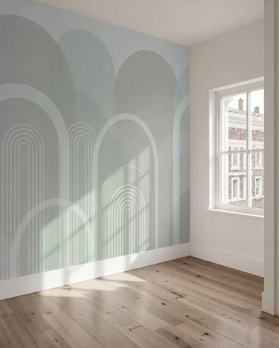 Fototapete Geometrische Bögen Boho w02935v3