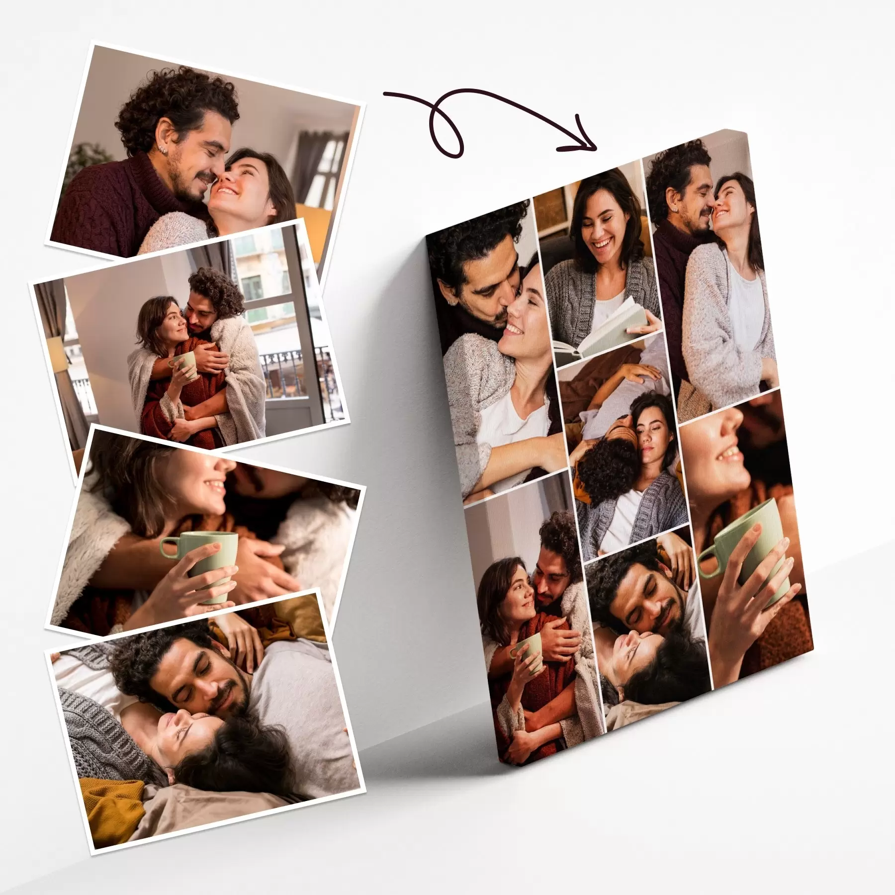 Fototapete Collage auf Leinwand mit Lieferung s42734