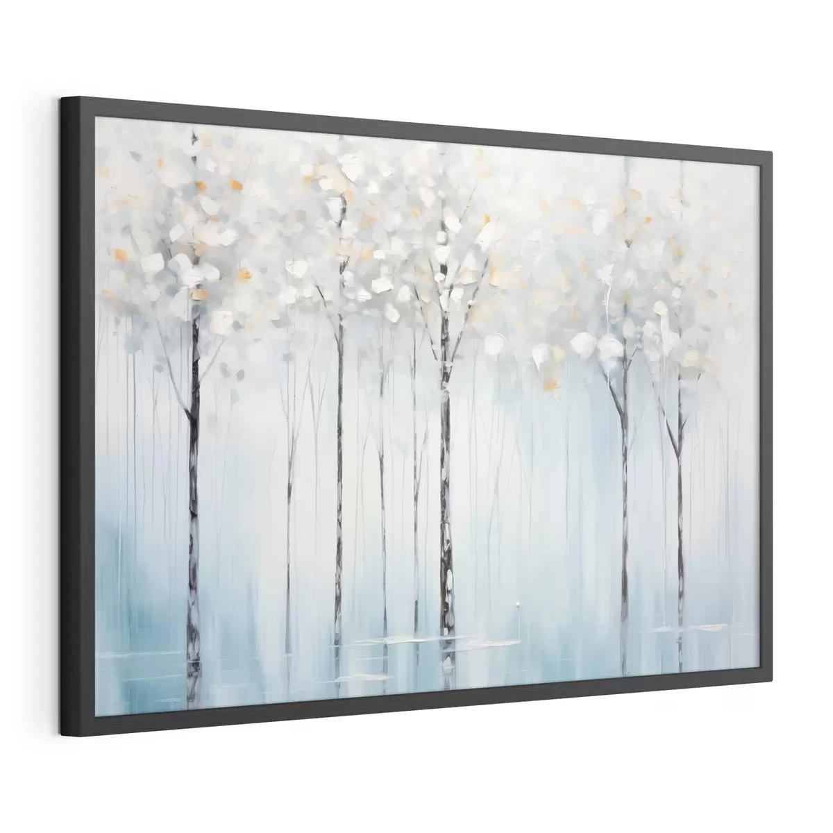 Poster Bäume blauer Stille f42731