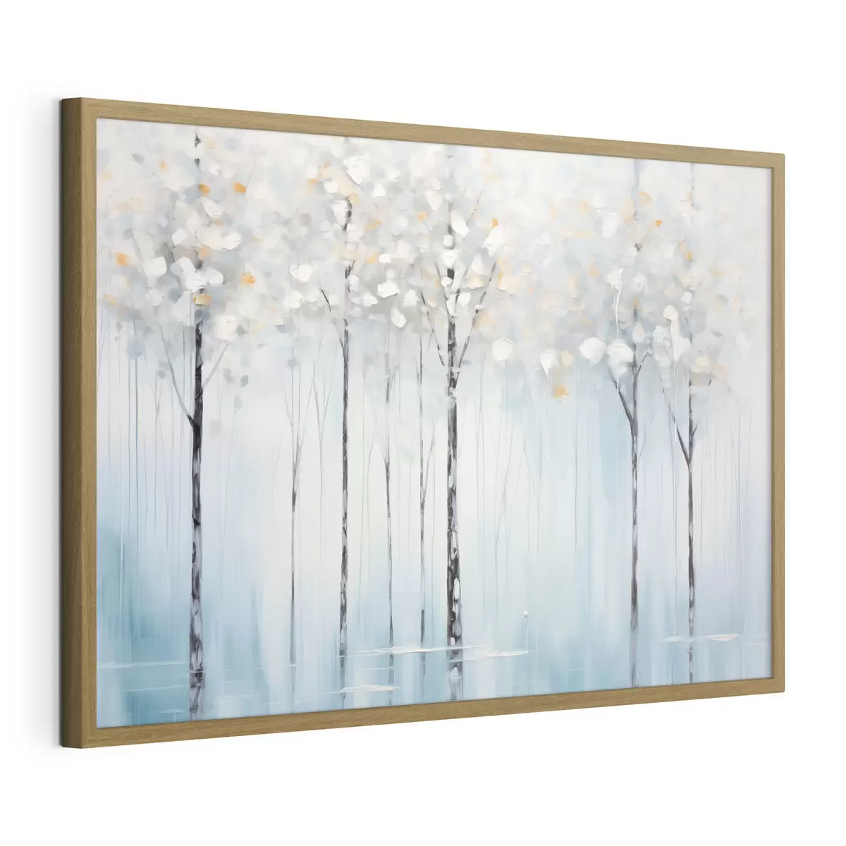 Poster Bäume blauer Stille f42731