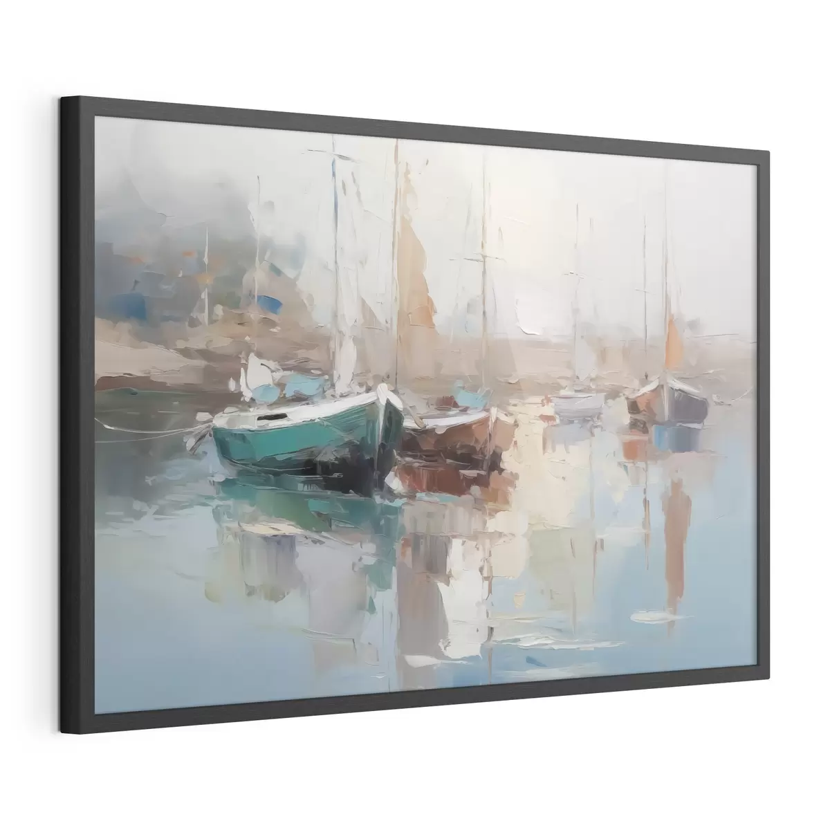 Poster Boote Nachahmung der abstrakten Malerei f42743