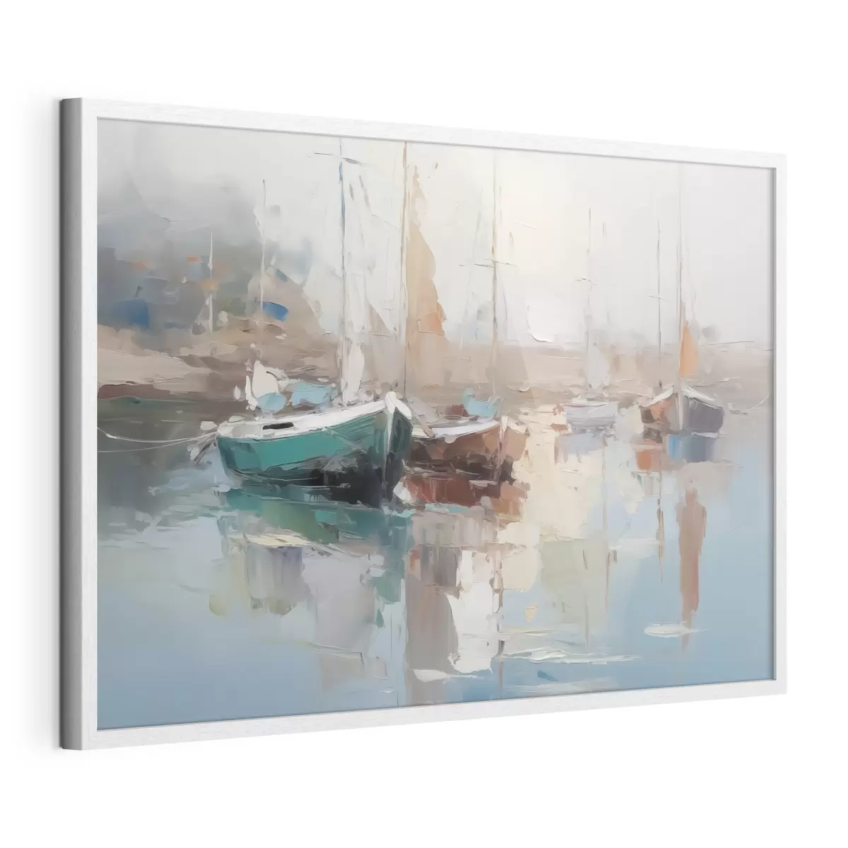 Poster Boote Nachahmung der abstrakten Malerei f42743