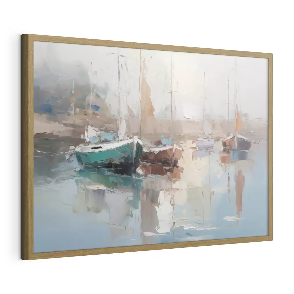 Poster Boote Nachahmung der abstrakten Malerei f42743