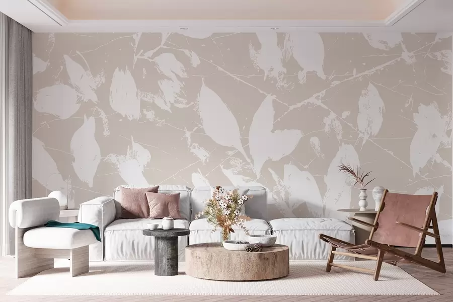 Fototapete Minimalistisches Muster aus weißen Punkten w02936v2