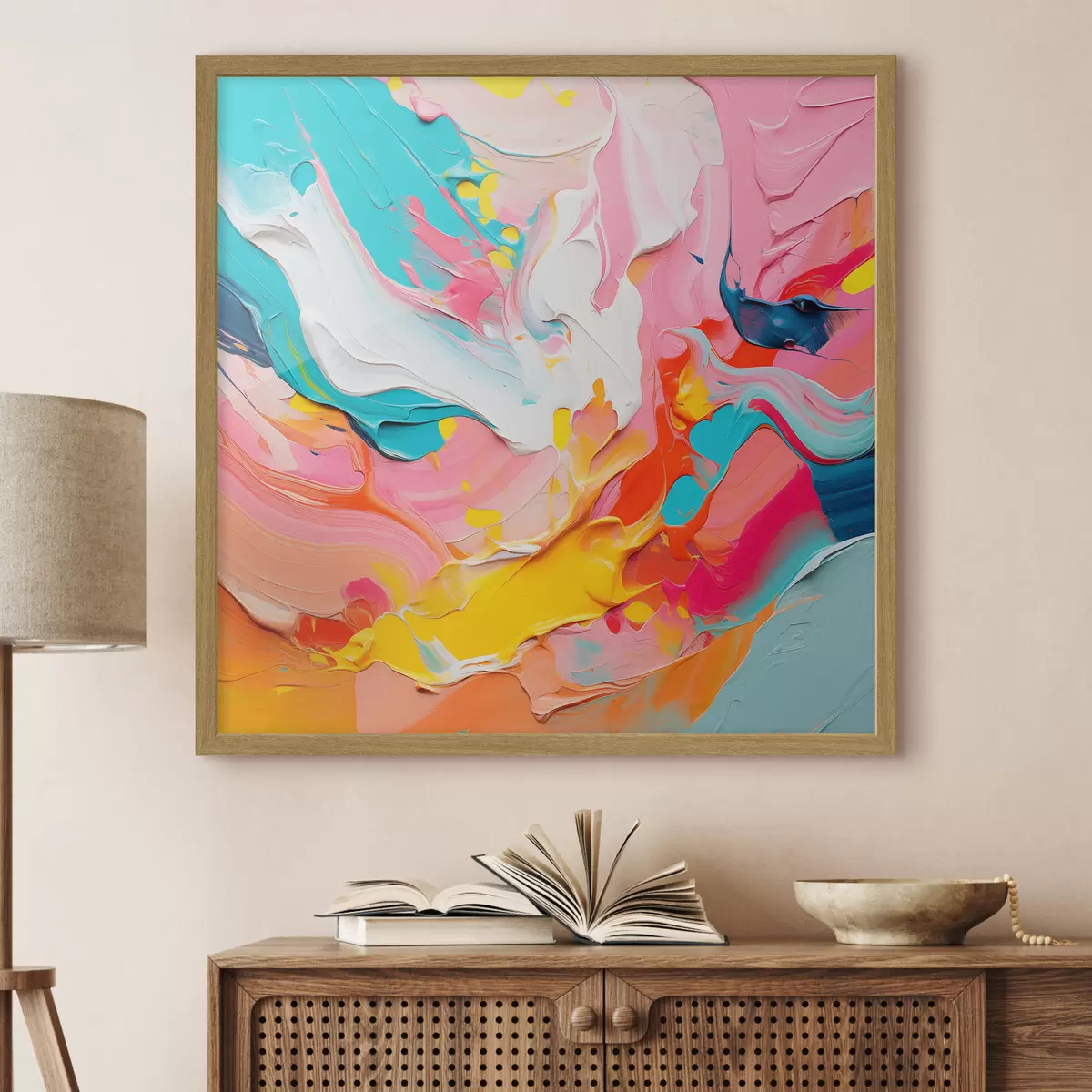 Poster Helle abstrakte Komposition f42810