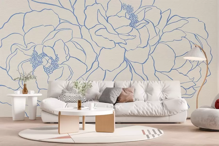 Fototapete Minimalistische Rosen w08714v1