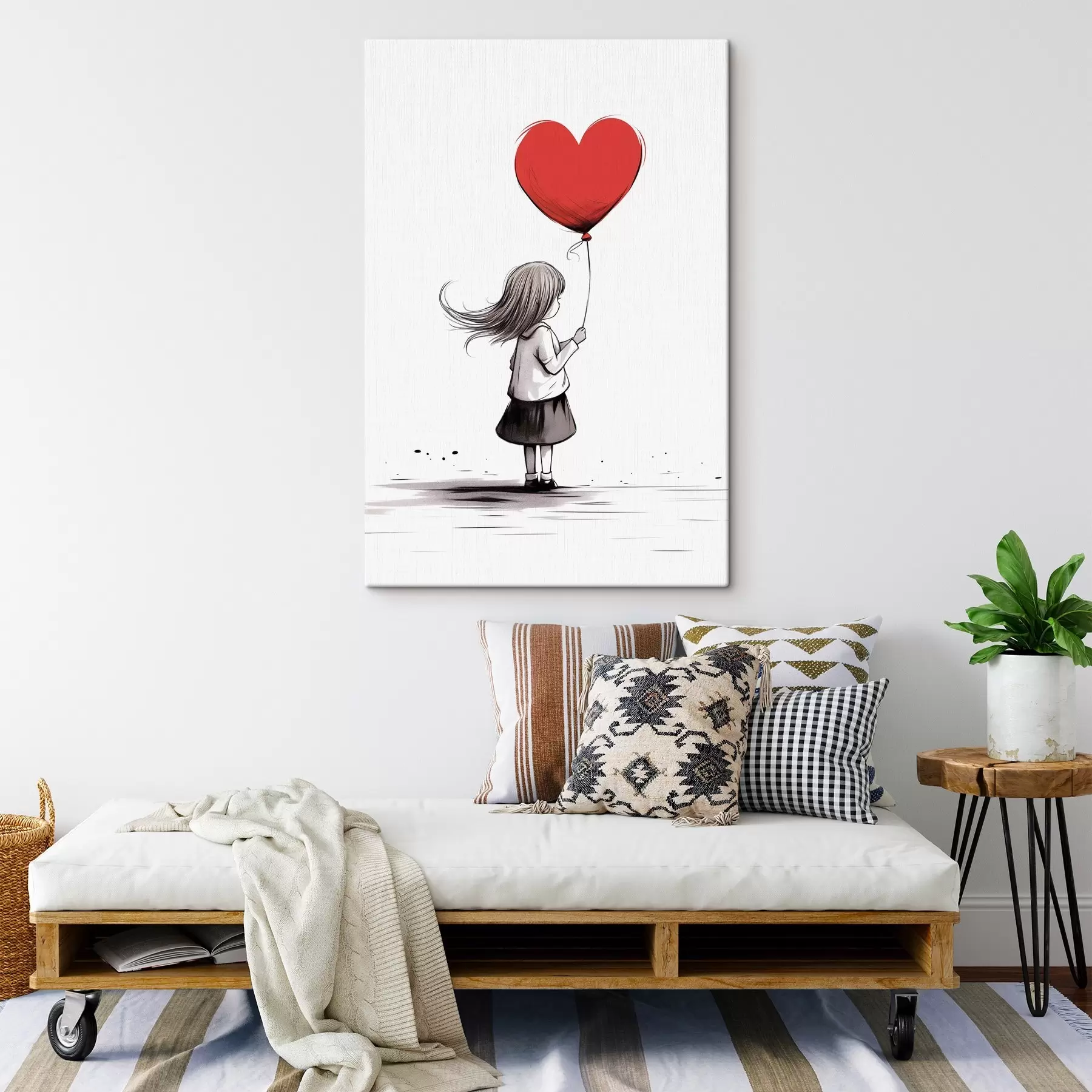 Fototapete Mädchen mit Luftballon s42872