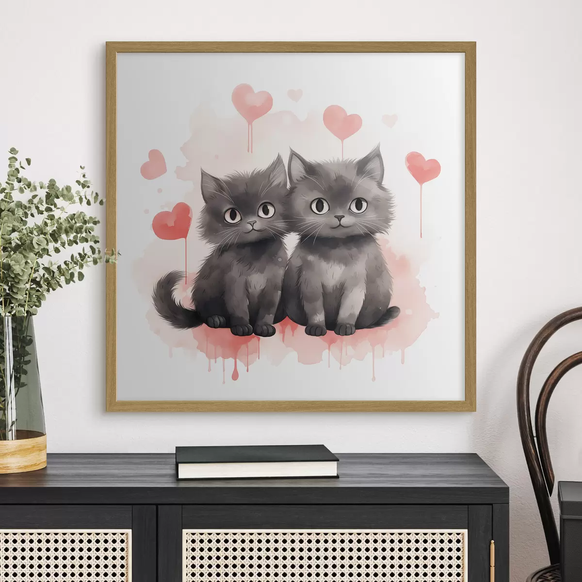Poster Zwei süße Kätzchen f42868