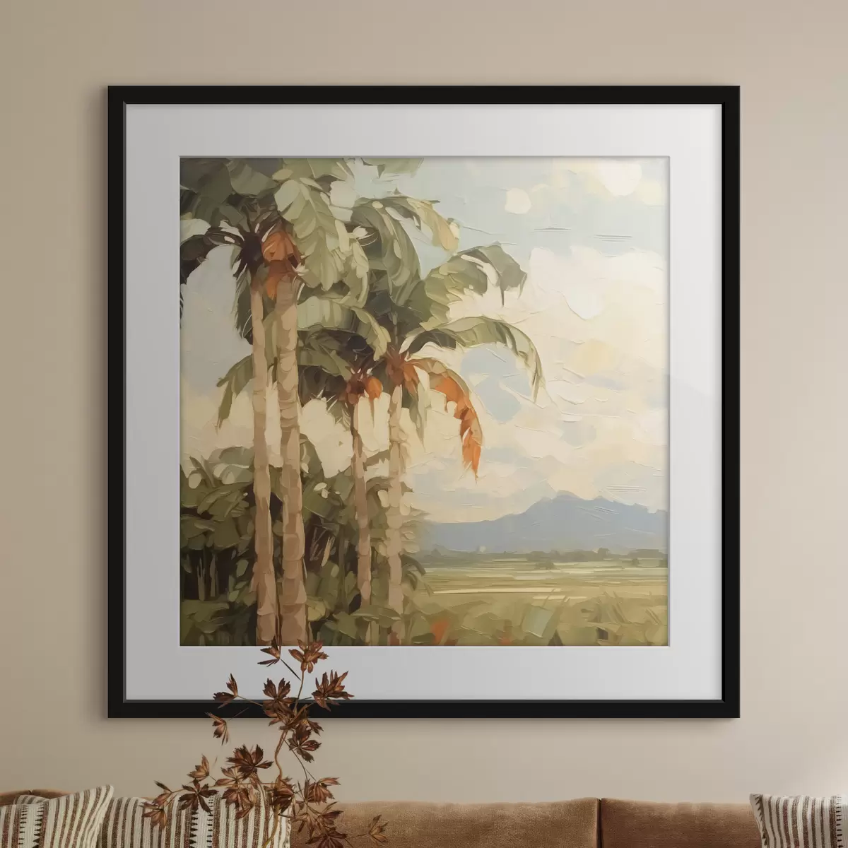 Poster Palmen Nachahmung Malerei f42898