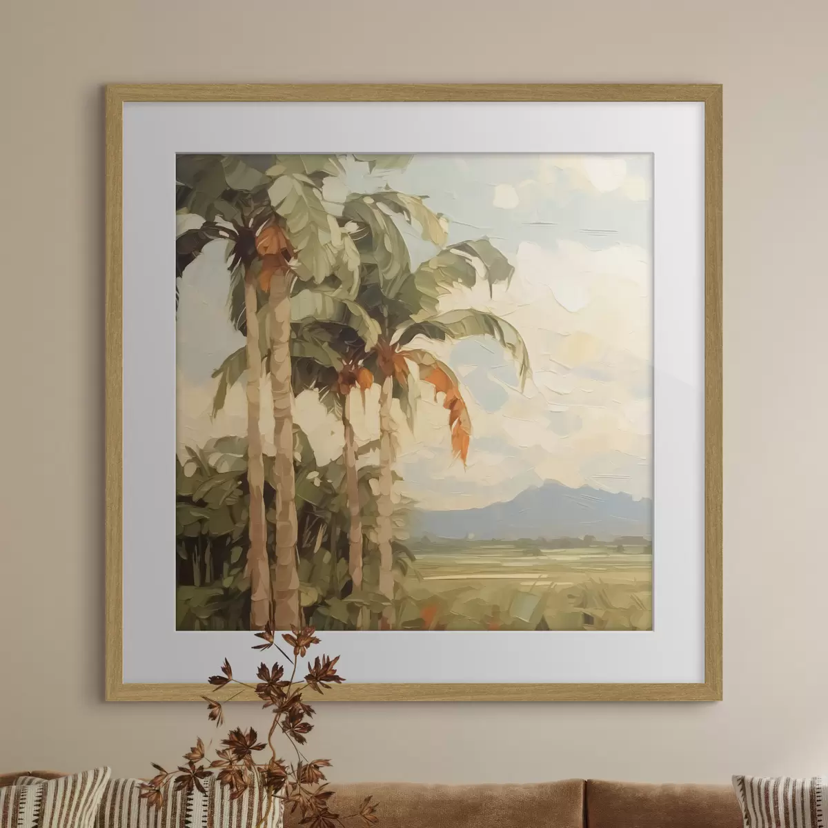 Poster Palmen Nachahmung Malerei f42898