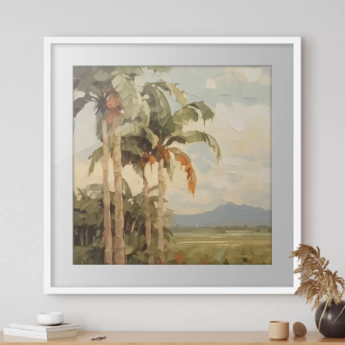 Poster Palmen Nachahmung Malerei f42898