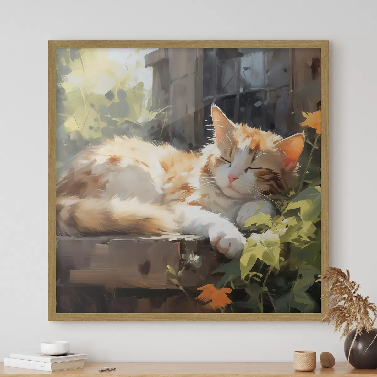Poster Schlafende Katze f42900