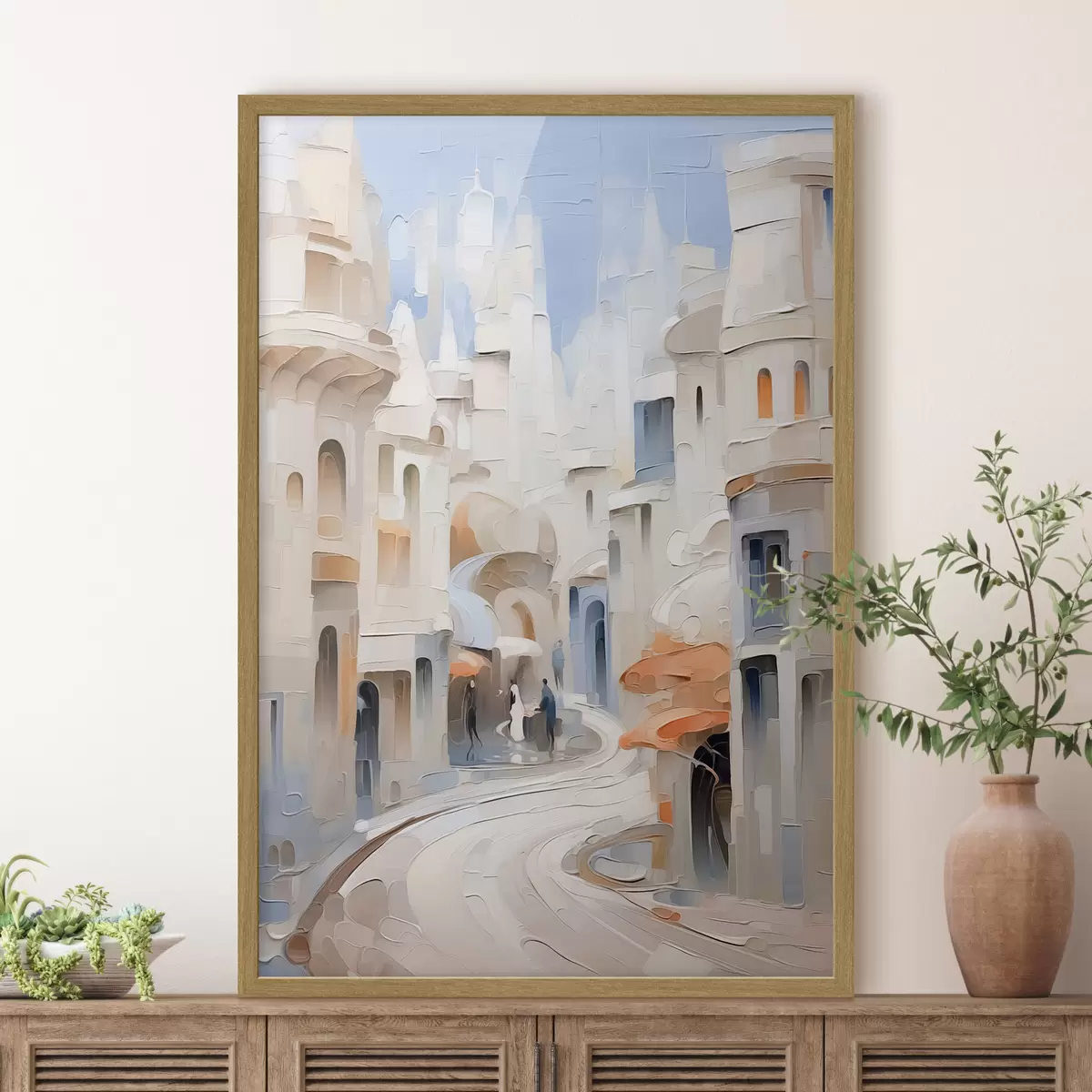 Poster Abstraktes Stadtbild f42901