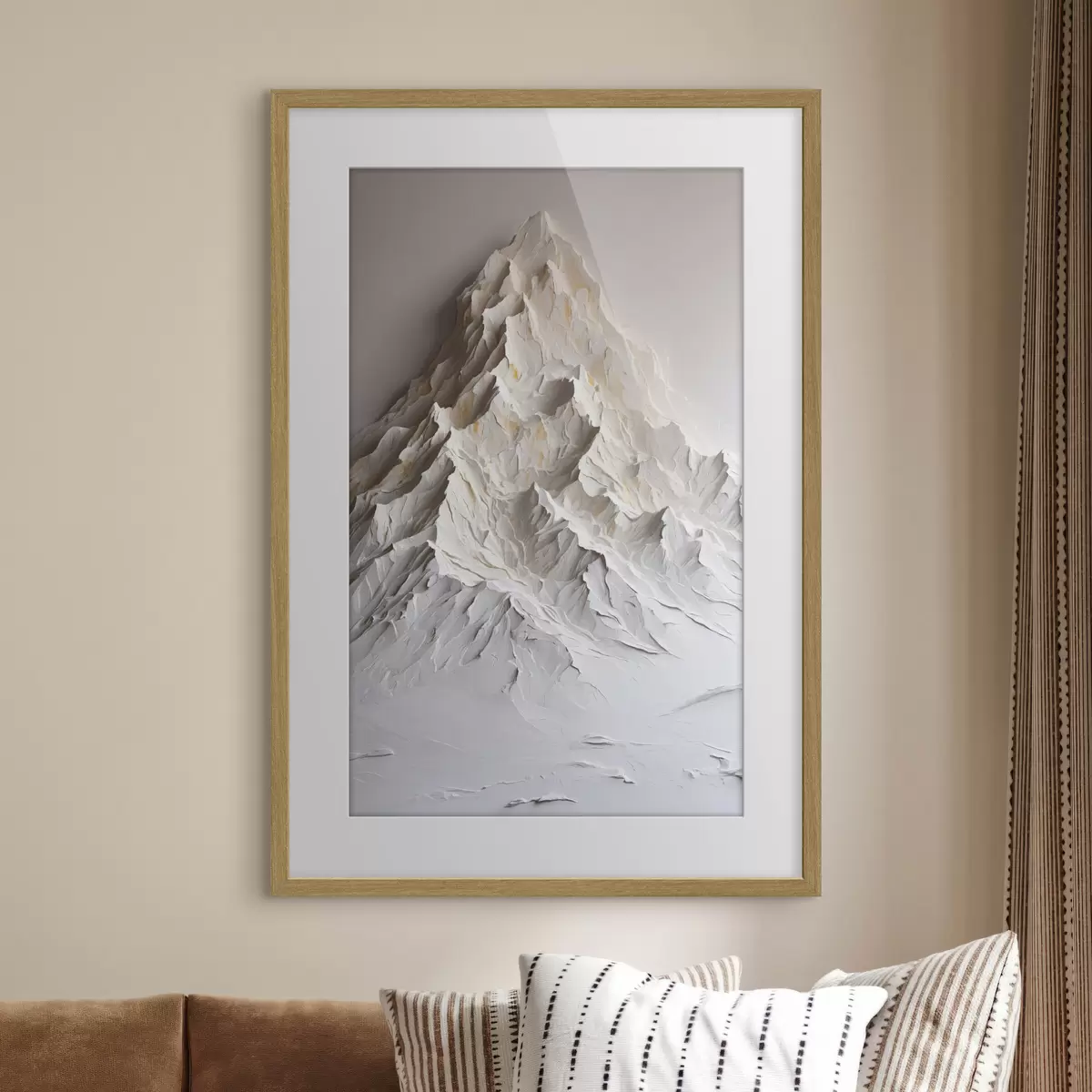Poster Schneeberg im Stil eines Ölgemäldes f42760