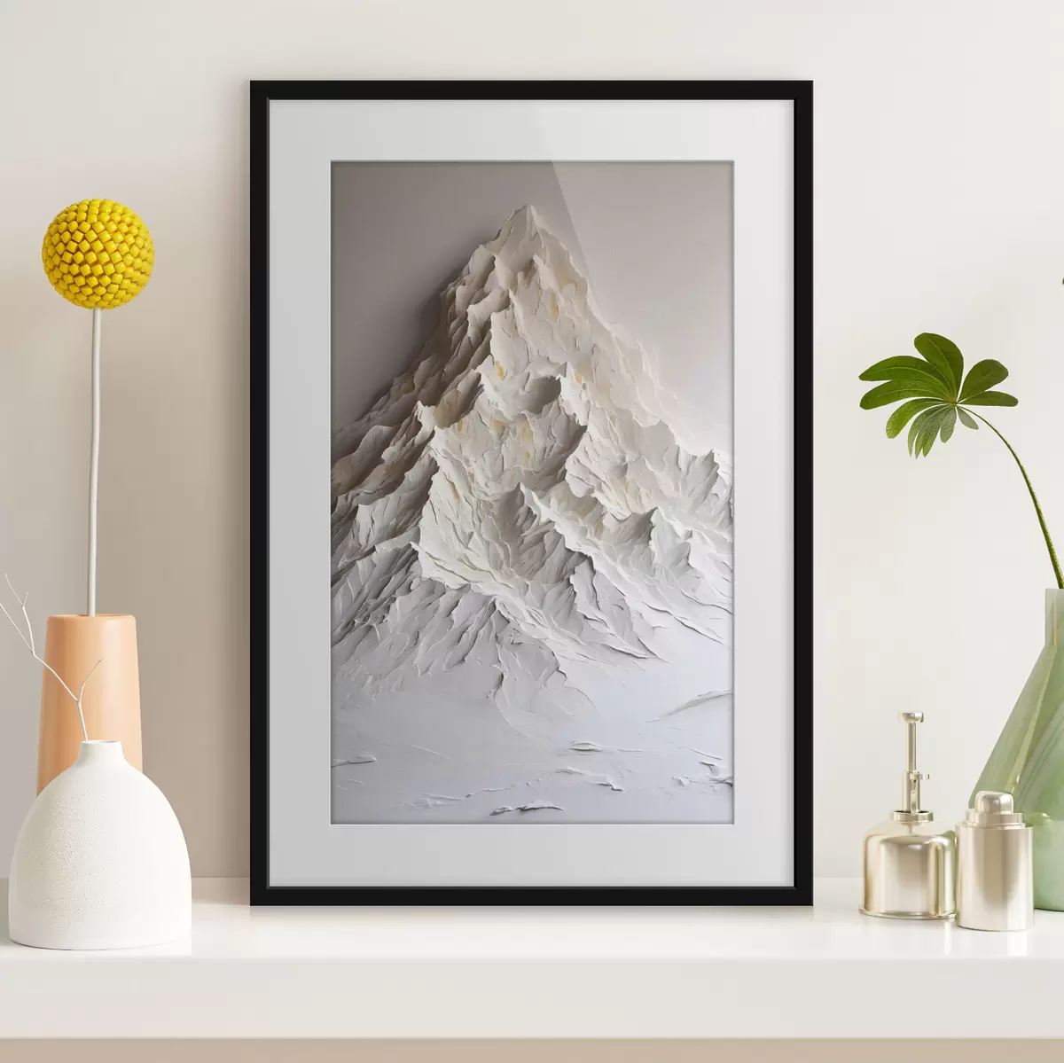 Poster Schneeberg im Stil eines Ölgemäldes f42760