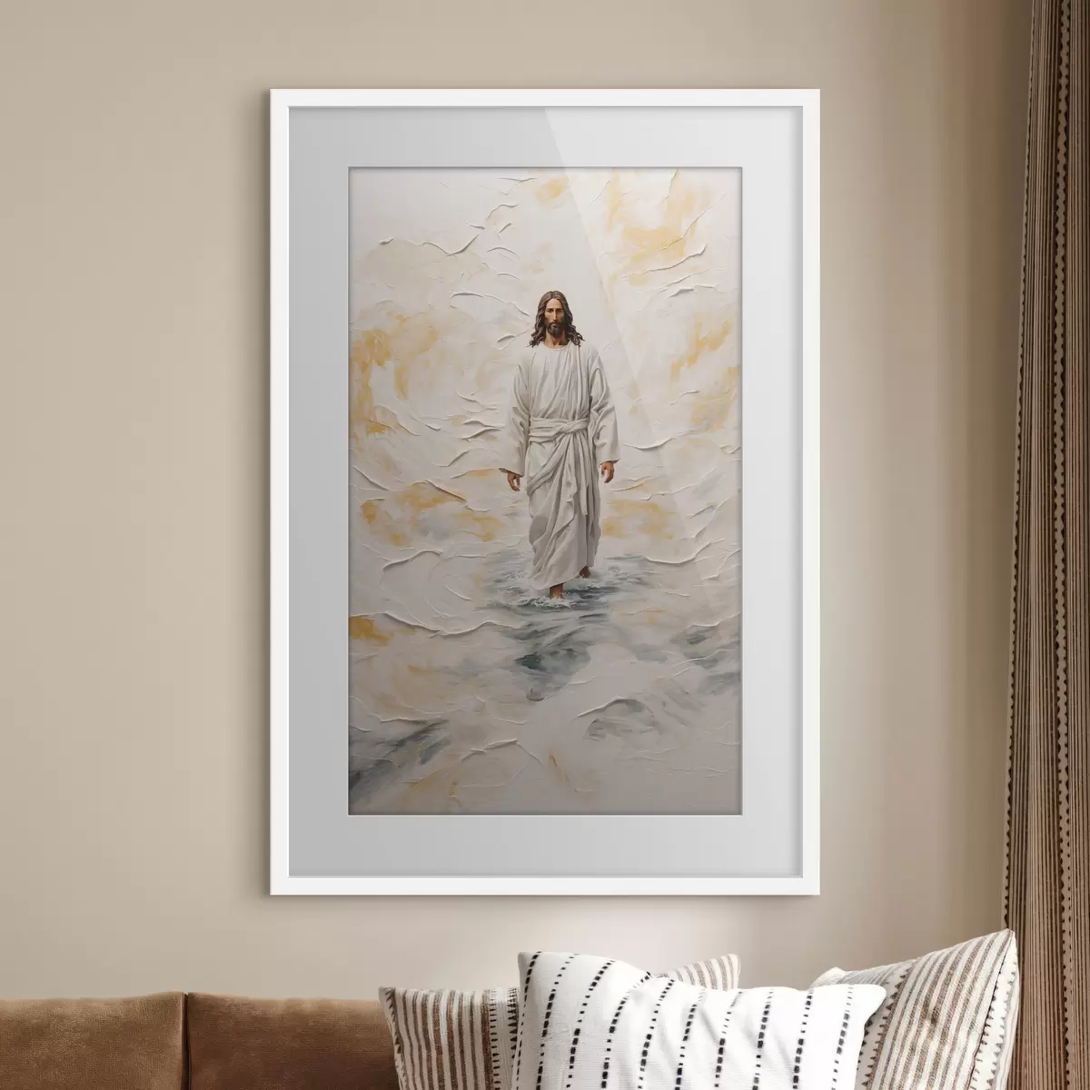 Poster Christus auf dem Wasser f42769