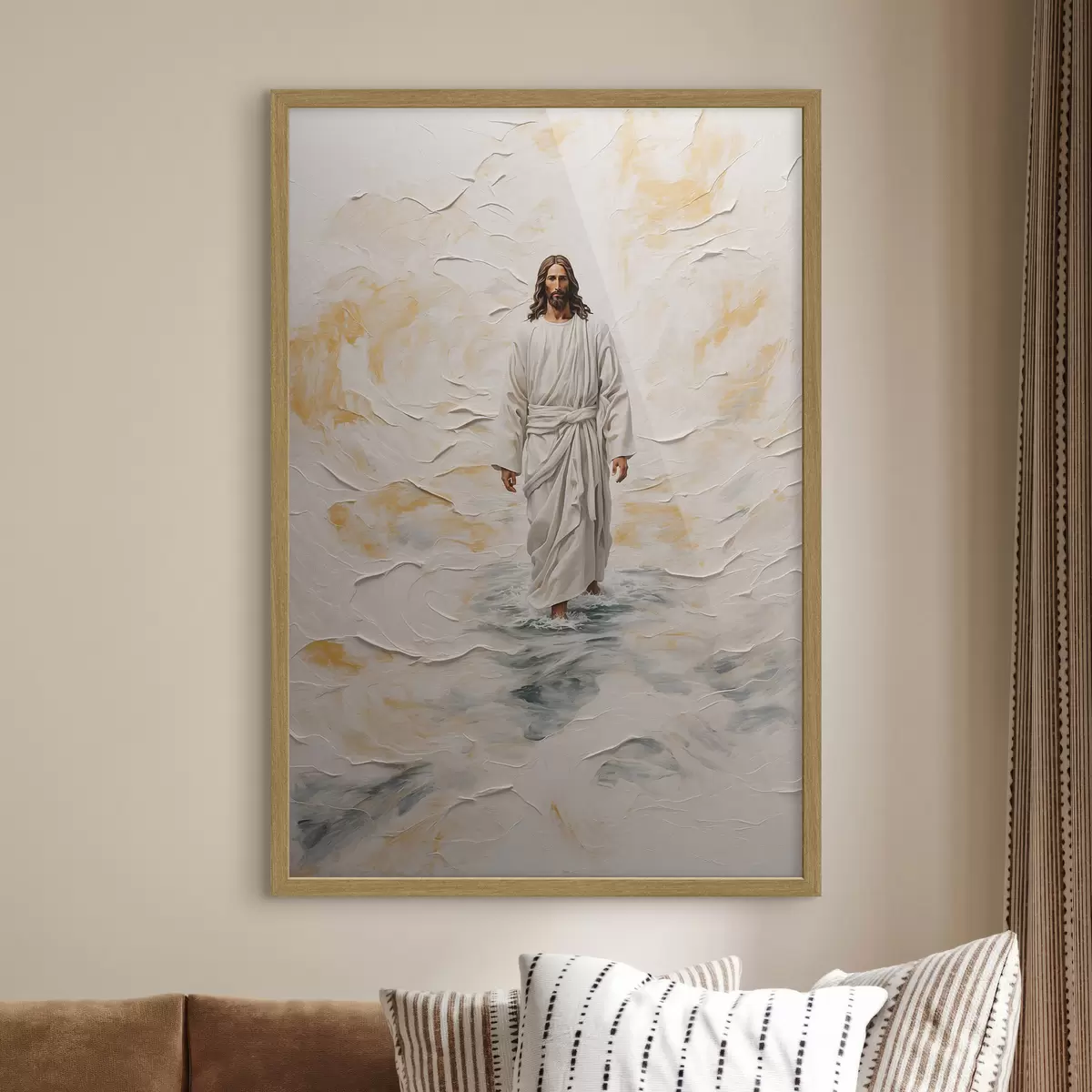 Poster Christus auf dem Wasser f42769