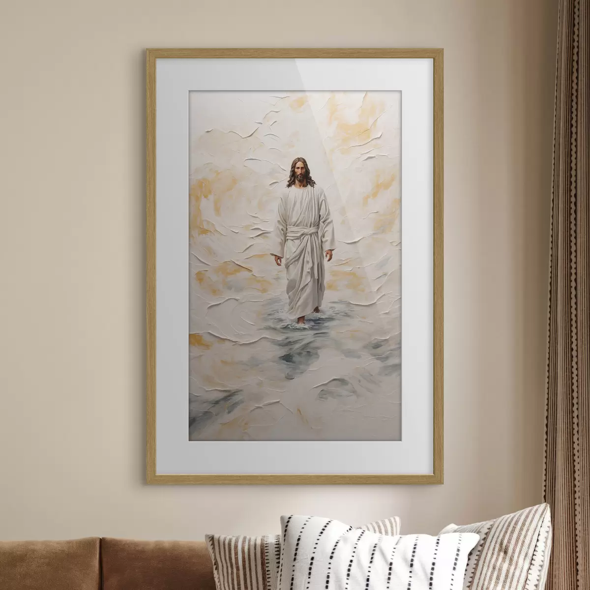 Poster Christus auf dem Wasser f42769
