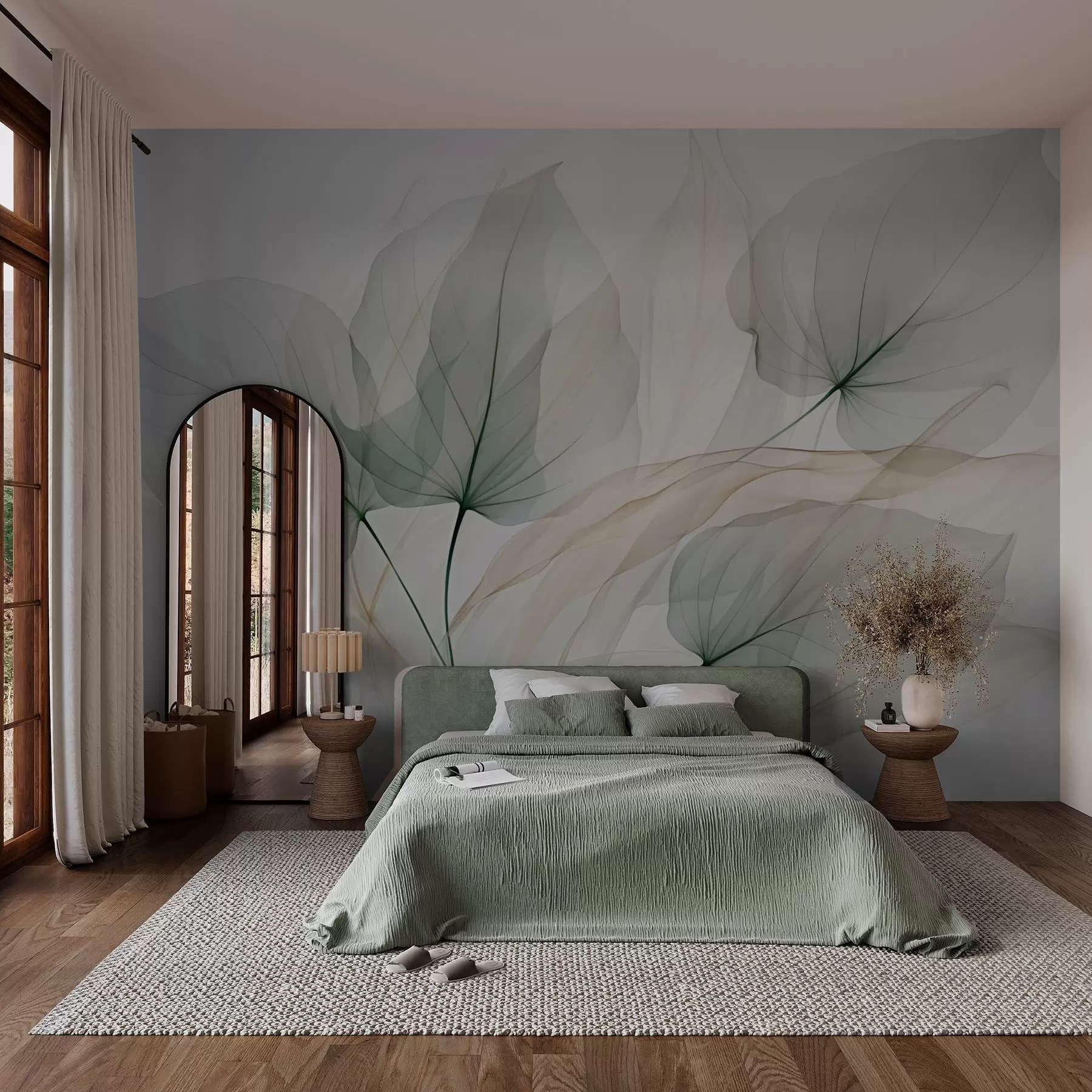 Fototapete Abstrakte Blätter w03180