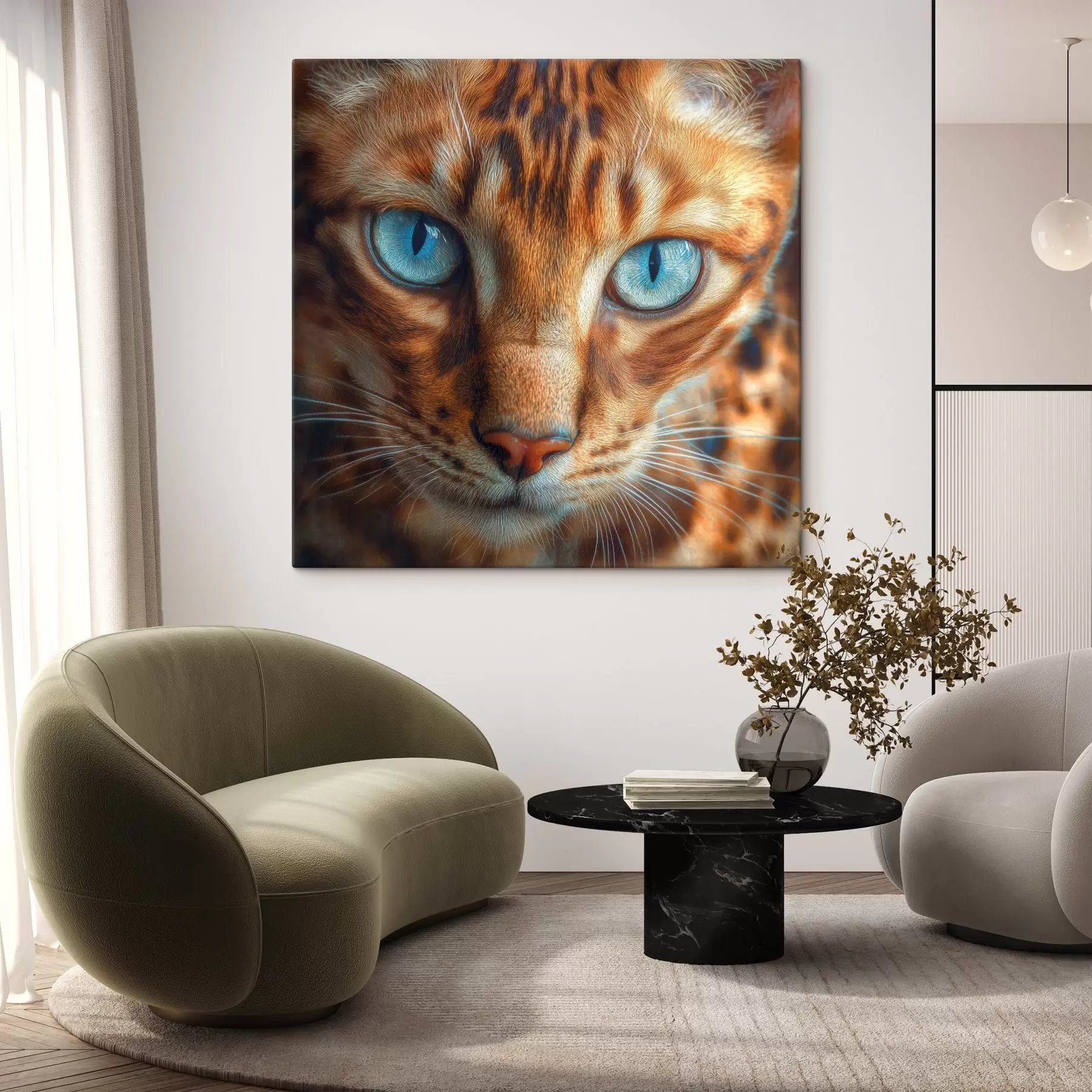 Fototapete Katze mit blauen Augen s42987