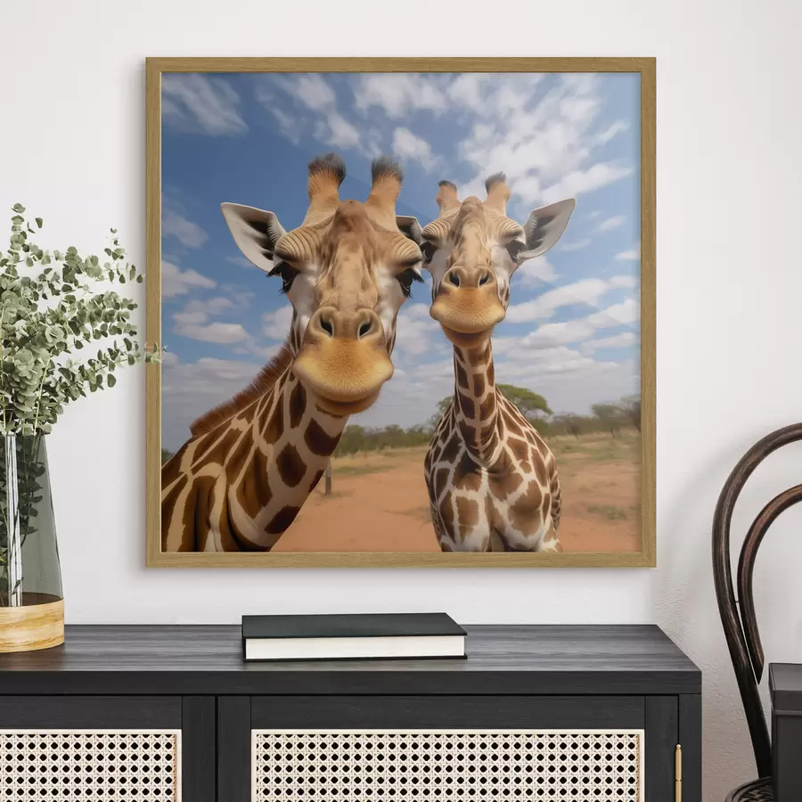 Fototapete Ein Giraffenpärchen f43027