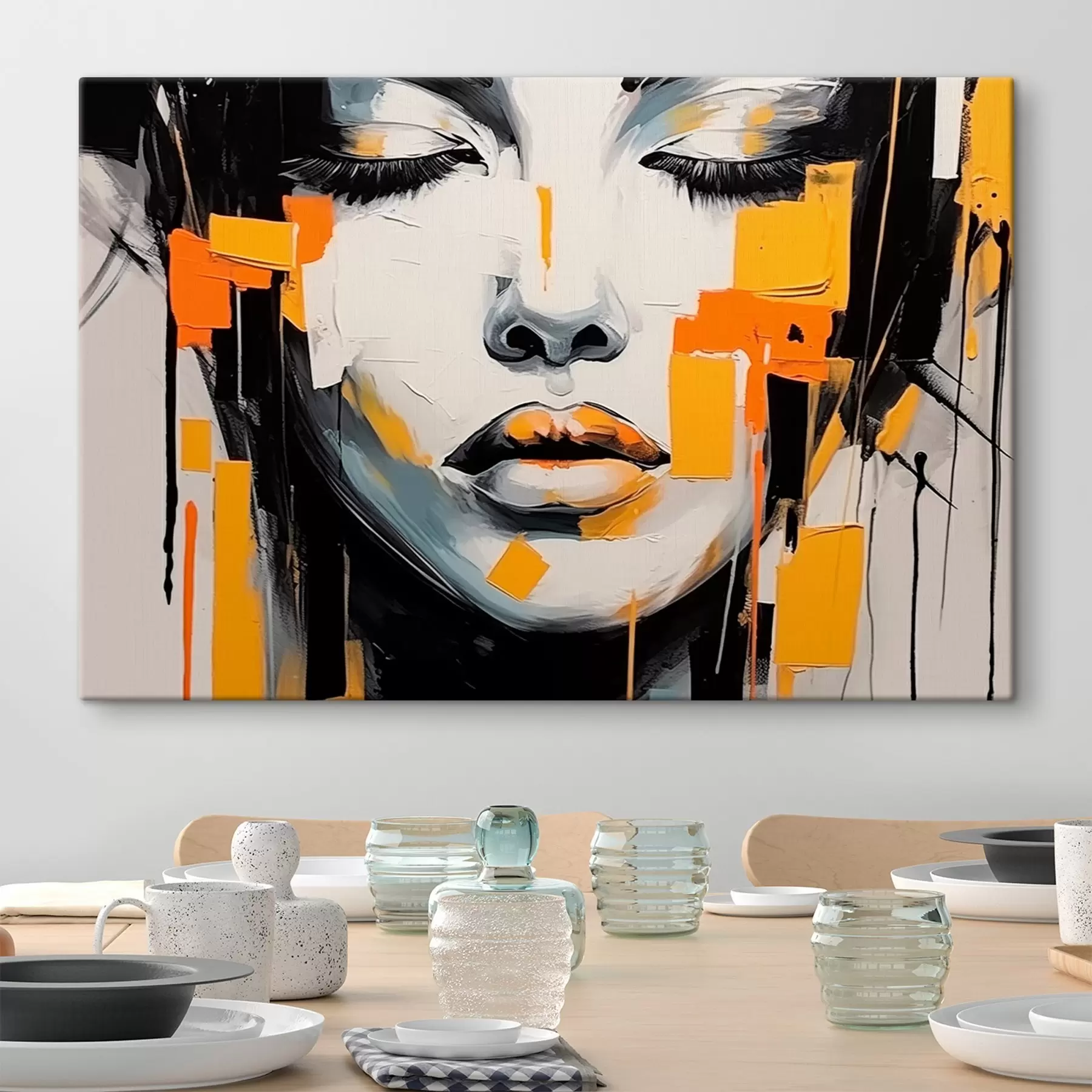 Fototapete Abstraktes Porträt s43019