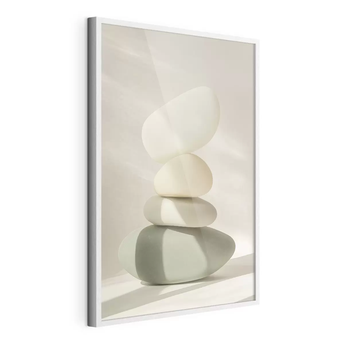 Poster Realistische Steine, Pastellfarben, natürliche Beleuchtung f43049