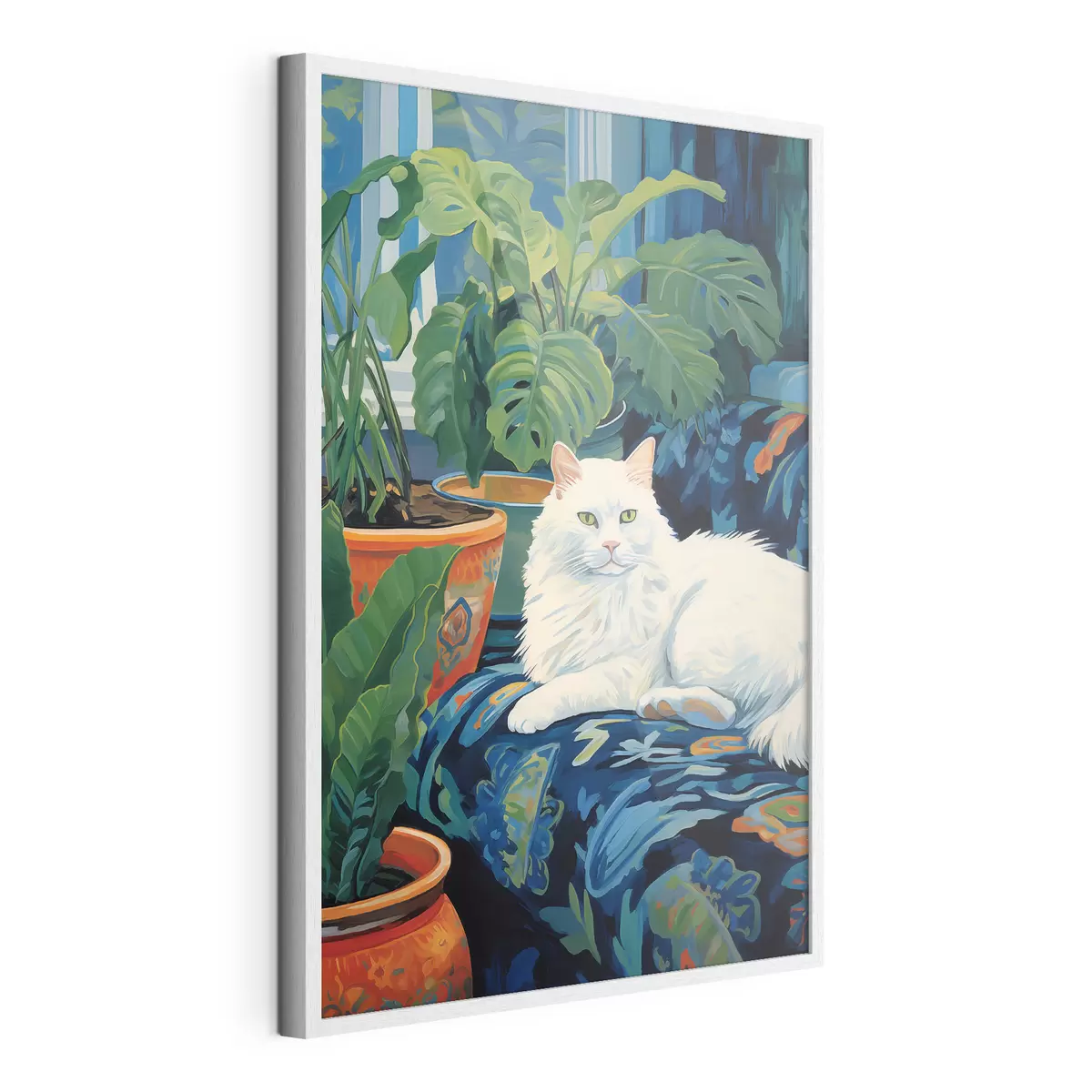 Poster Katze im grünen Reich f43131