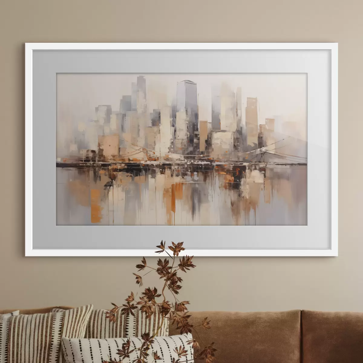 Poster Stadt jenseits des Wassers f43168