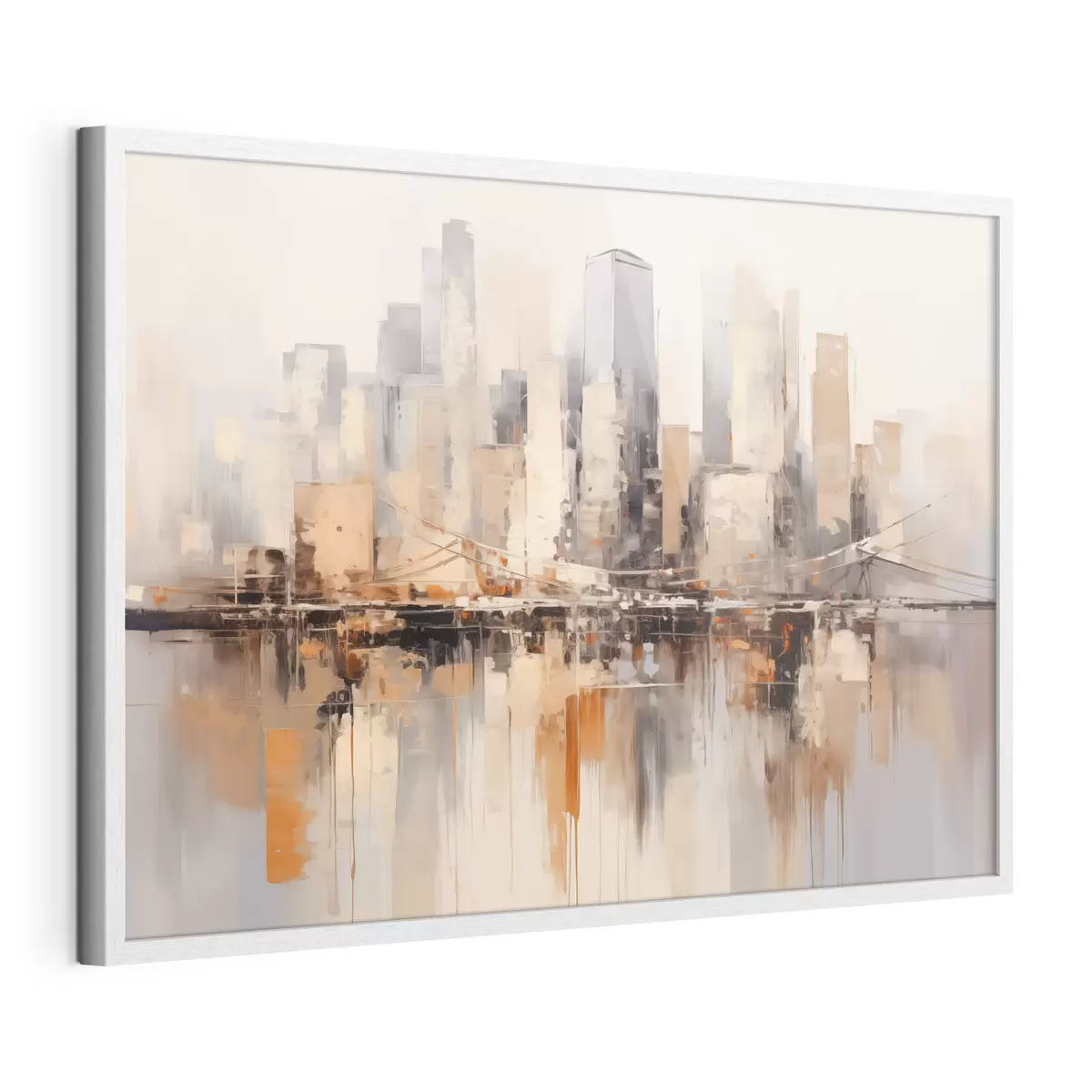 Poster Stadt jenseits des Wassers f43168