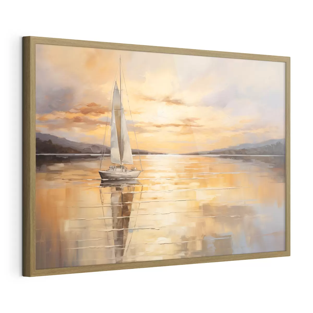 Poster Dem Abend entgegensegeln f43169