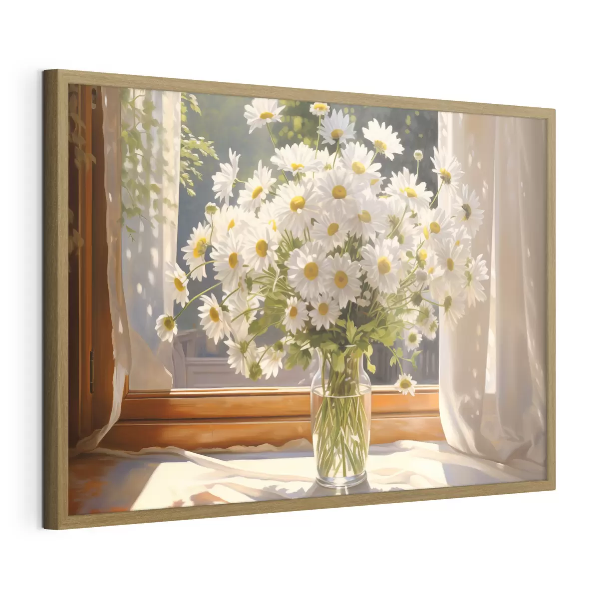 Poster Margeriten am Fenster f43171