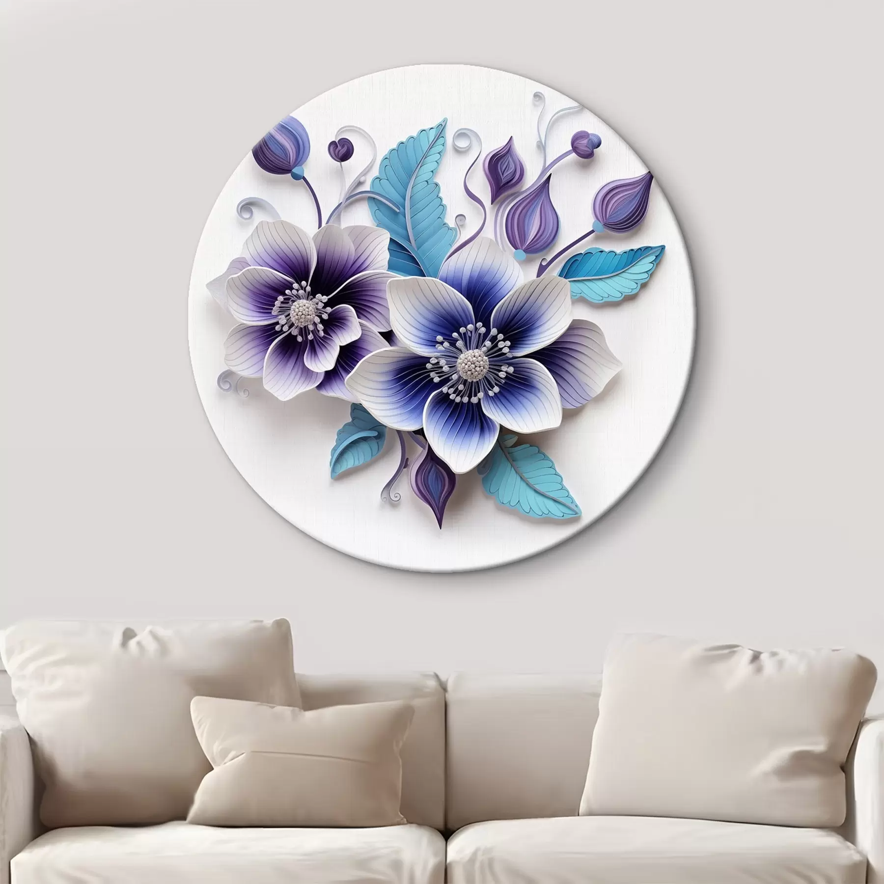 Fototapete Zarte blaue Blumen r43125