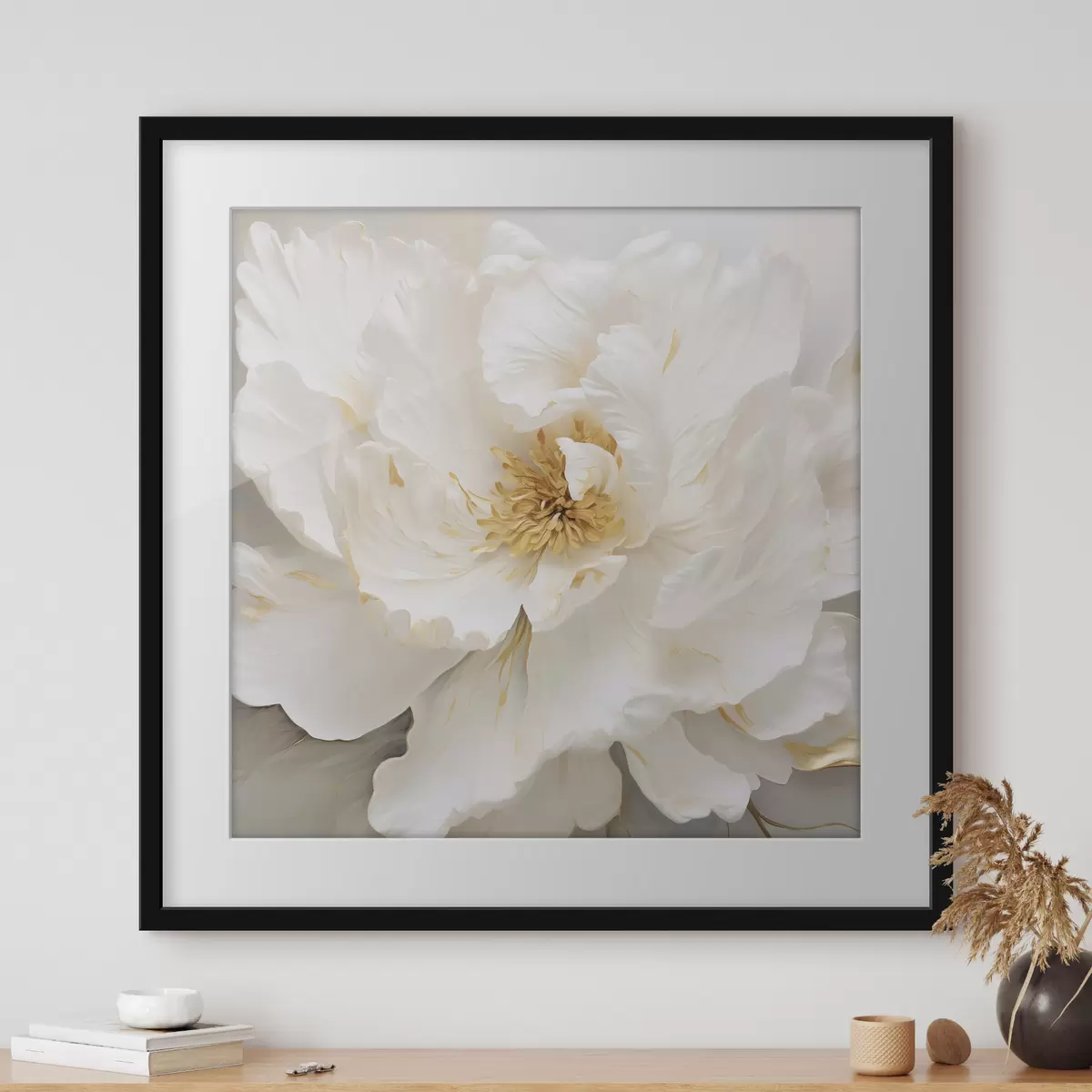 Poster Große weiße Blume f43126
