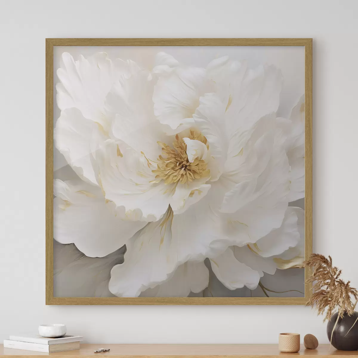 Poster Große weiße Blume f43126