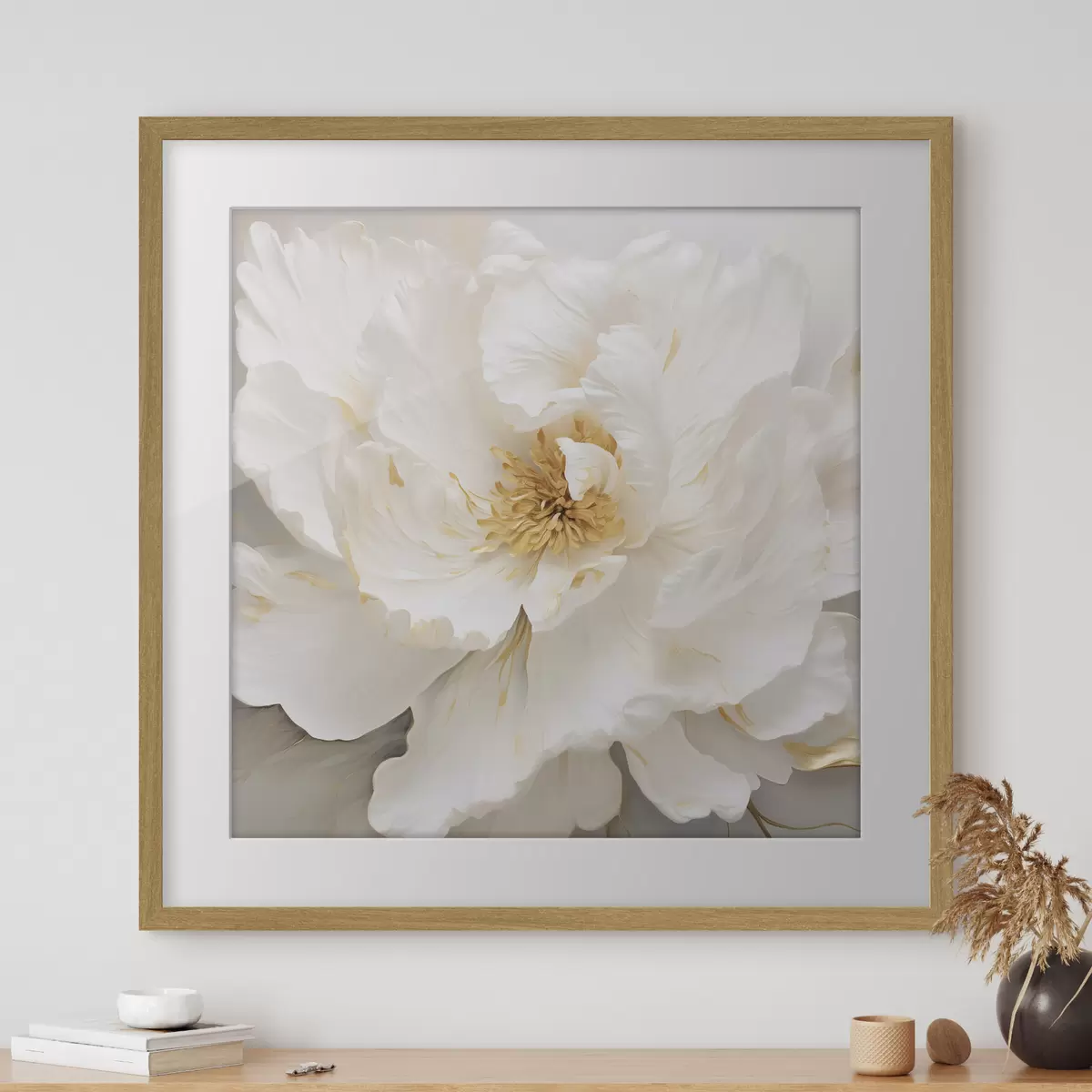 Poster Große weiße Blume f43126