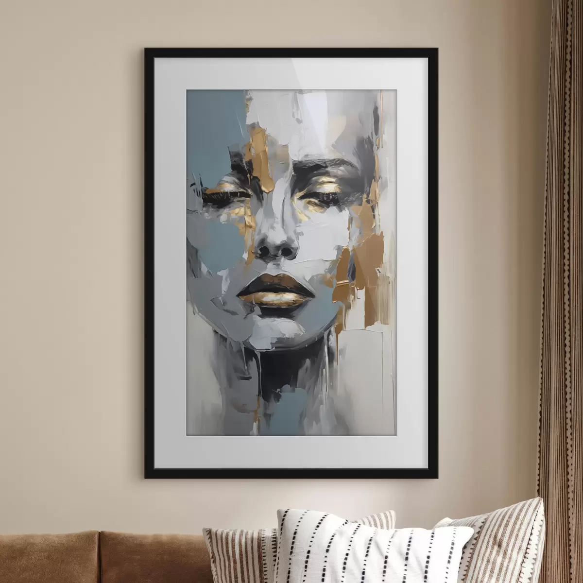 Poster Abstraktes Porträt f43197