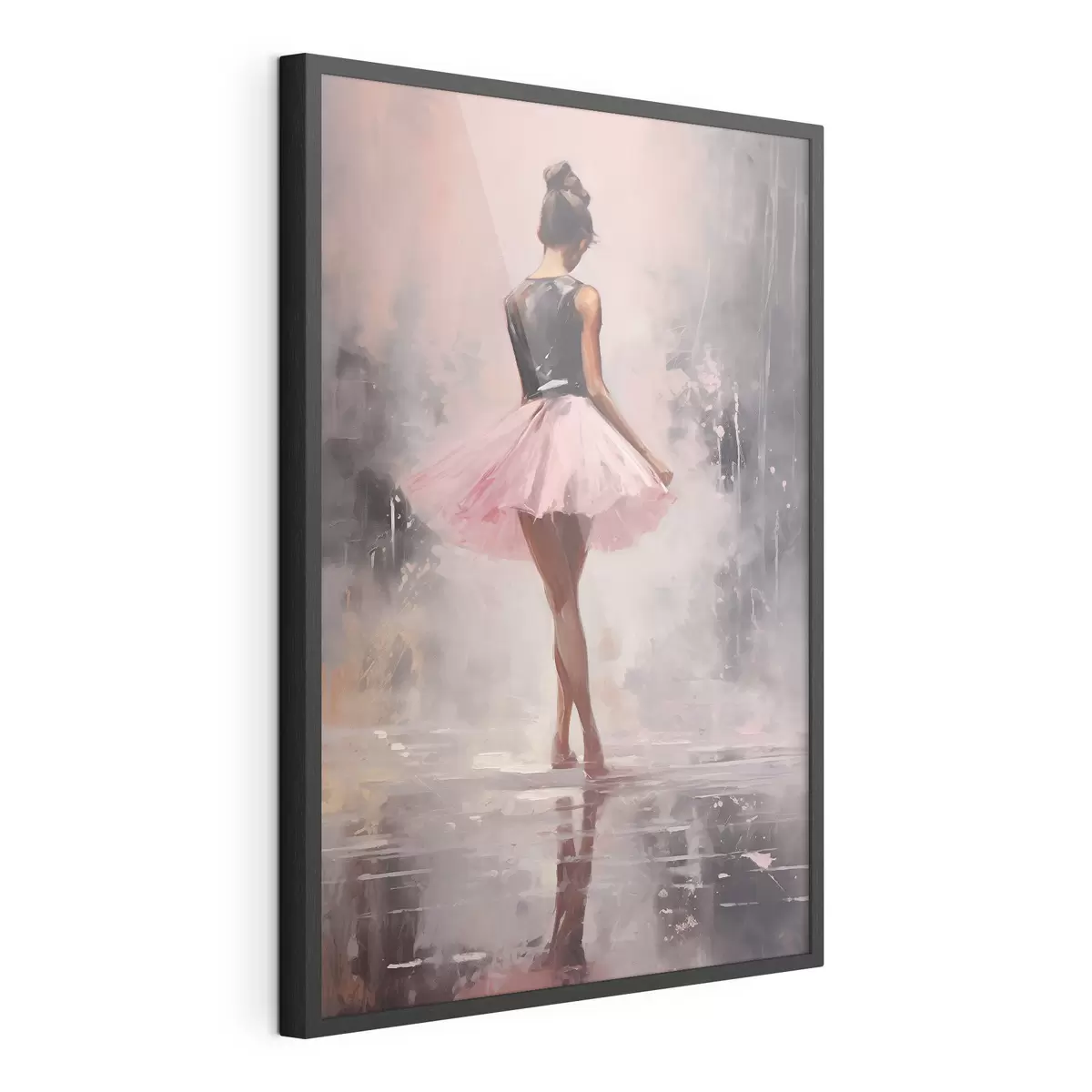 Poster Ein Mädchen in einem rosa Rock f43204